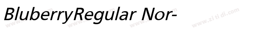 Bluberry Regular Nor字体转换
